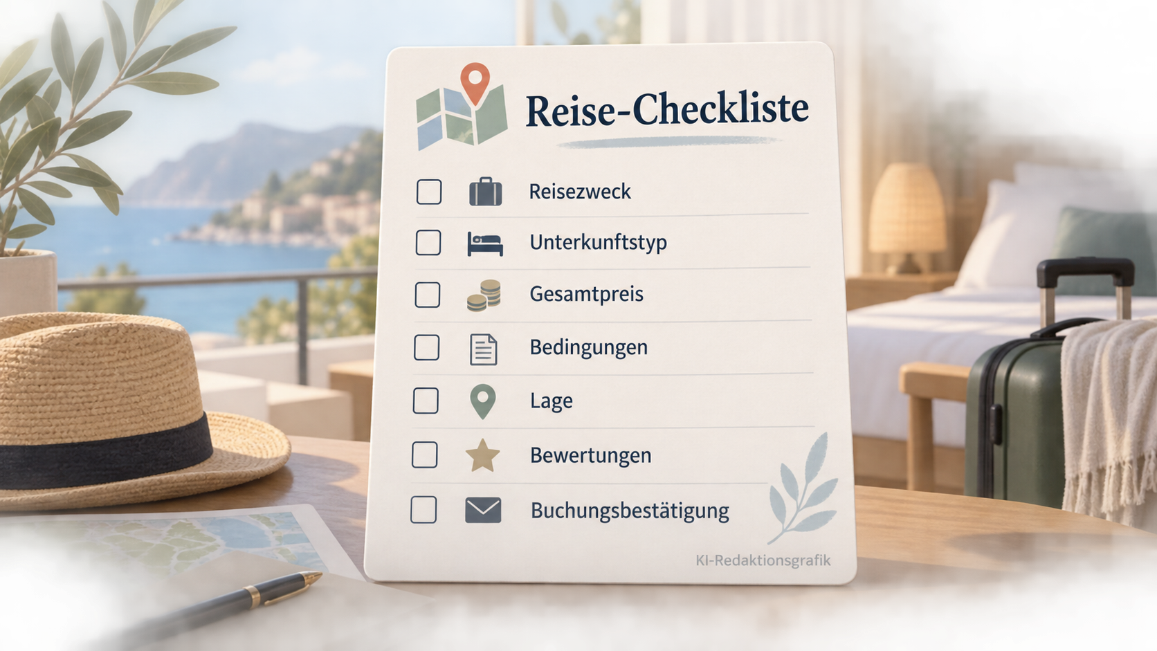 Zweiter Schritt zur Auswahl eines passenden Reiseportals