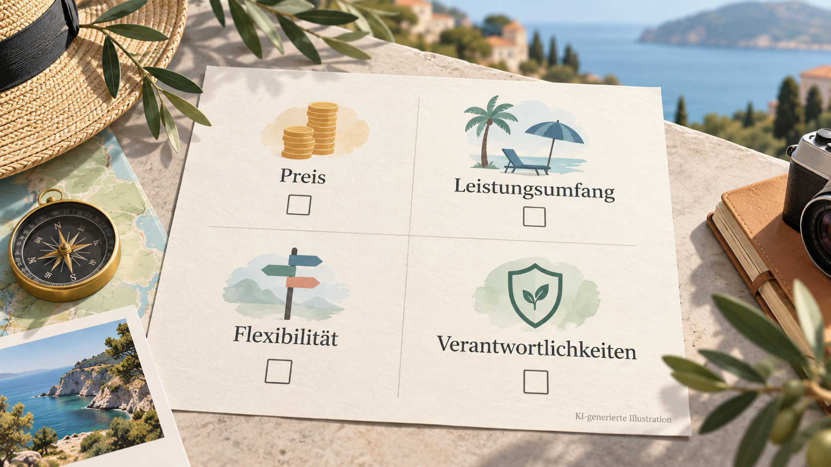 Redaktionelle Illustration zu TUI im Check: Pauschalreisen, Beratung und passende Einsatzprofile